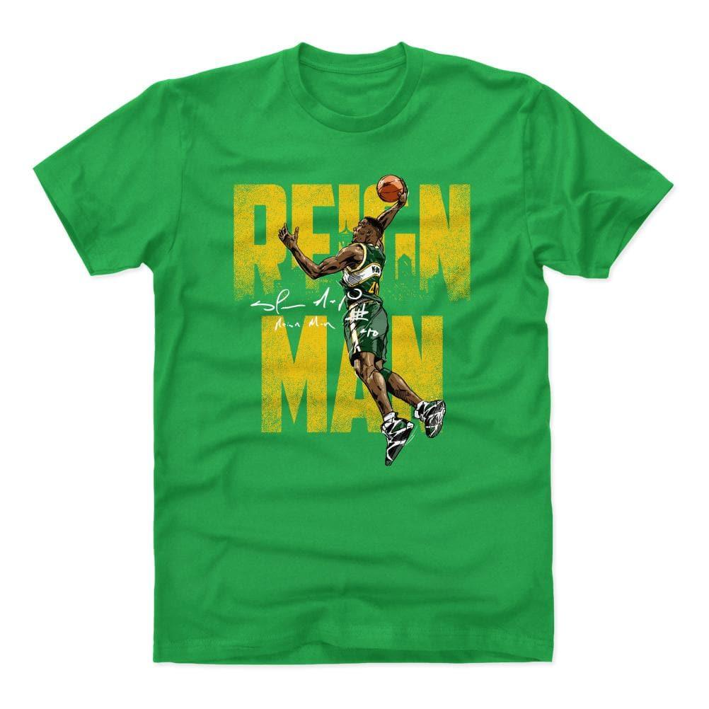 500 Level T-Shirts Shawn Kemp Seattle Supersonics 500 Level NBA Reign Man T-Shirt - Green