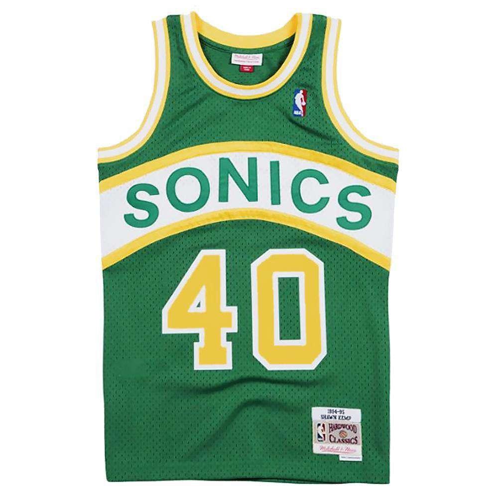 Mitchell And Ness Jerseys Shawn Kemp Seattle Supersonics Mitchell & Ness NBA 94-95 Swingman Jersey - Green