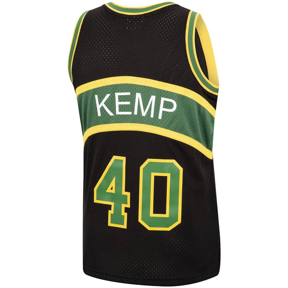 Mitchell And Ness Jerseys Shawn Kemp Seattle Supersonics Mitchell & Ness NBA Reload 2.0 94-95 Swingman Jersey - Black