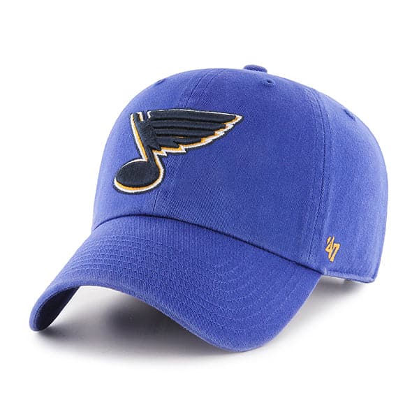 47 Brand Caps St. Louis Blues '47 NHL Team Clean Up Strapback Hat - Blue