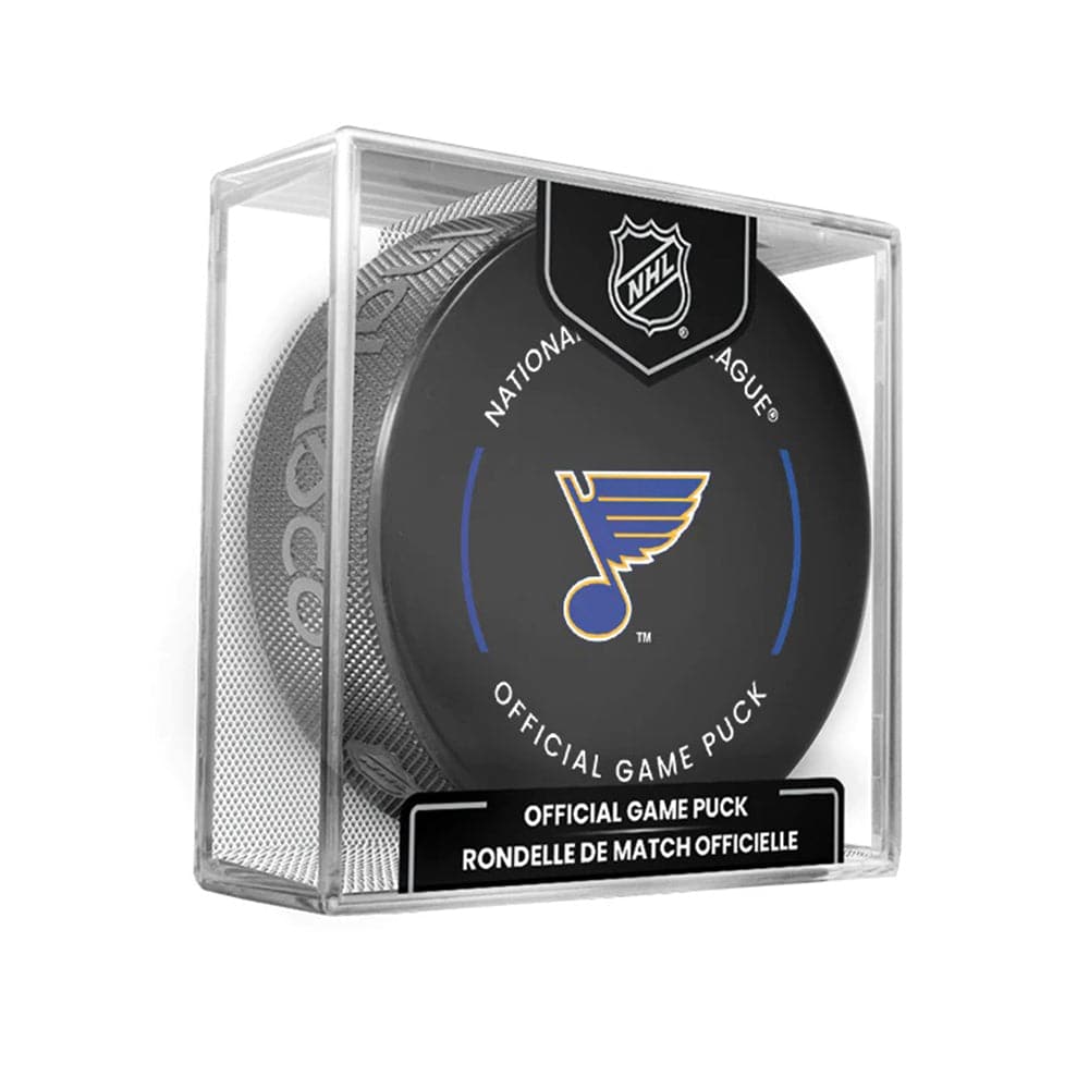 Inglasco Pucks St. Louis Blues Inglasco NHL Official Team Hockey Puck In Cube
