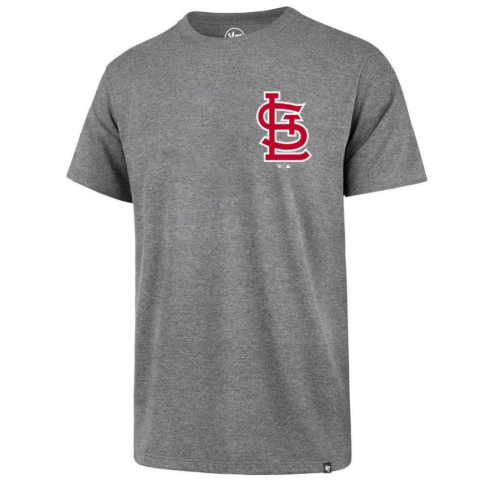 47 Brand T-Shirts St Louis Cardinals '47 MLB Chest Imprint Splitter T-Shirt - Grey