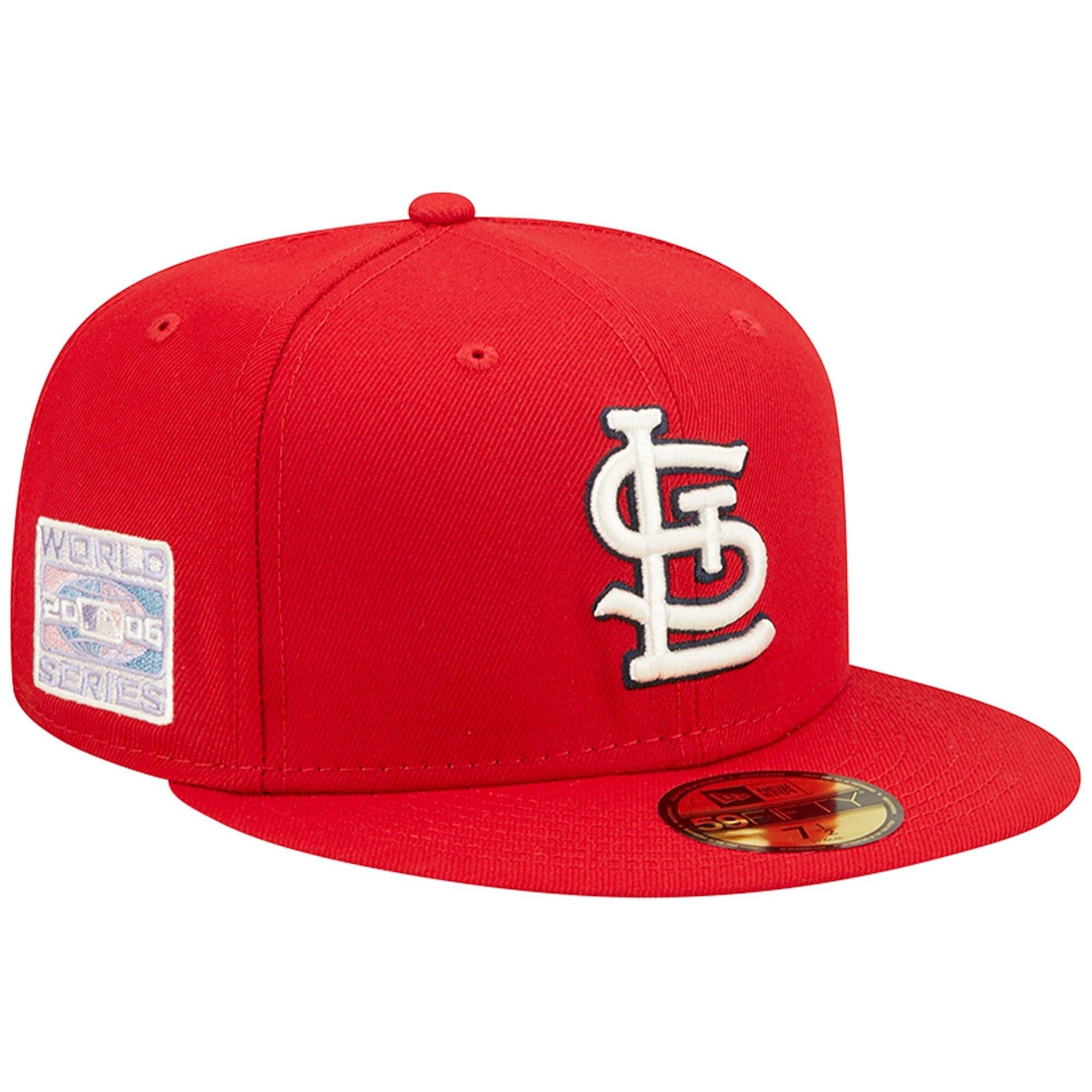 New Era Caps St Louis Cardinals New Era MLB Pop Sweat 59FIFTY Fitted Hat - Red