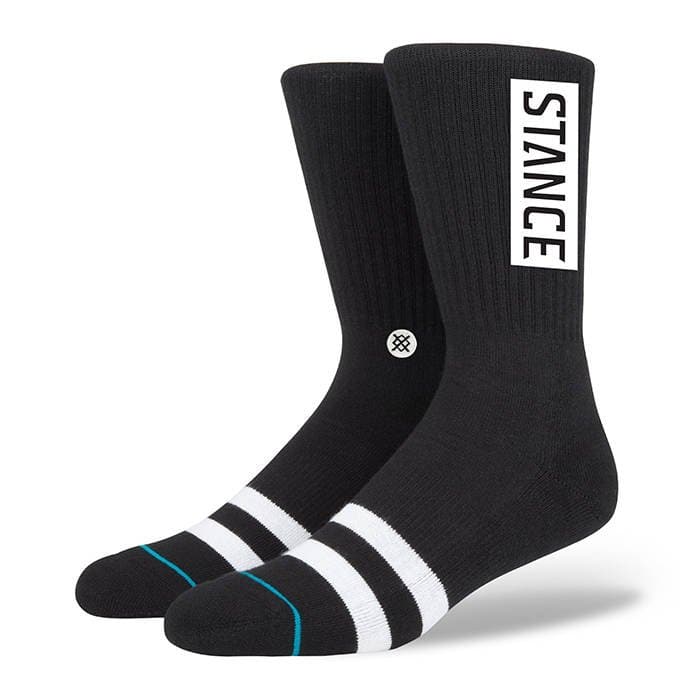 Stance Socks Large (9-12 US) Stance Branded OG Crew Socks - Black