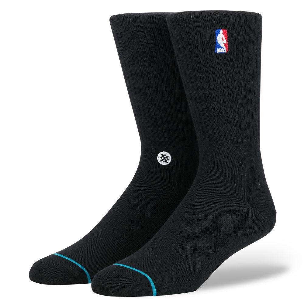 Stance Socks Stance NBA Logoman Casual Crew Socks - Black