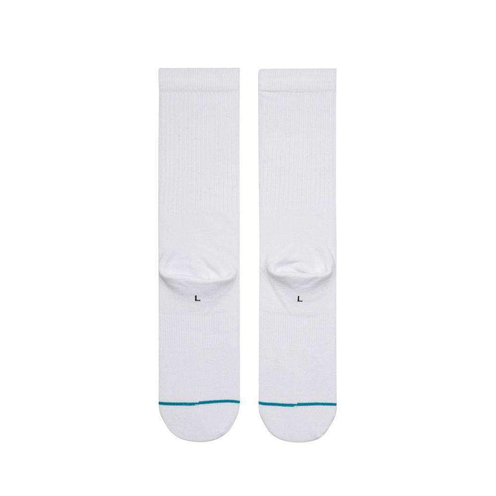 Stance Socks Stance NBA Logoman Casual Crew Socks - White