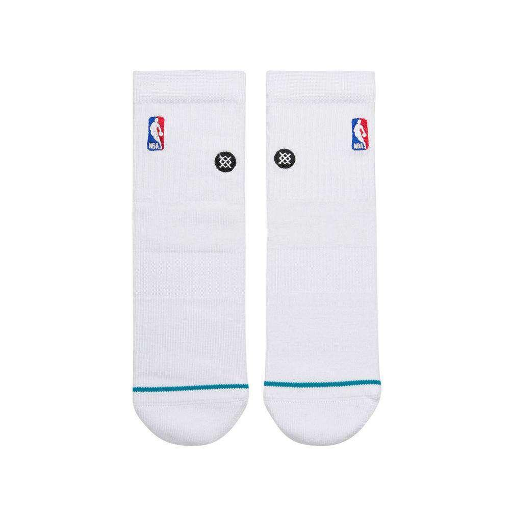 Stance Socks Stance NBA Logoman Casual Quarter Socks - White