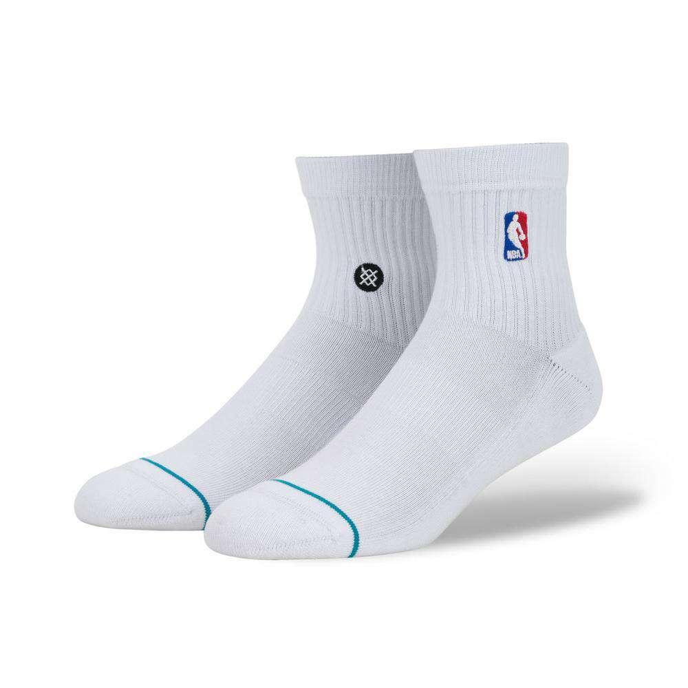 Stance Socks Stance NBA Logoman Casual Quarter Socks - White