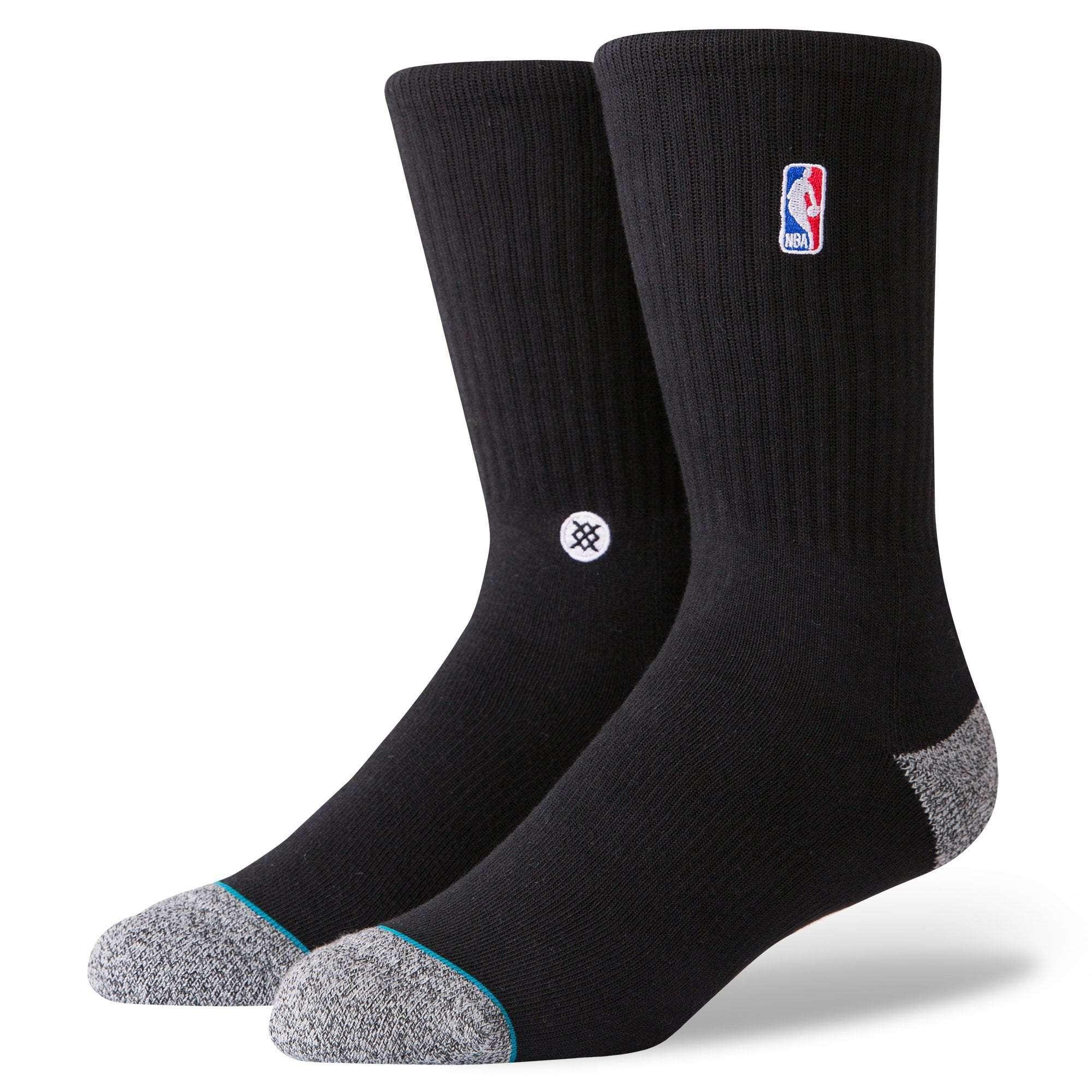 Stance Socks Stance NBA Logoman II Casual Crew Socks - Black
