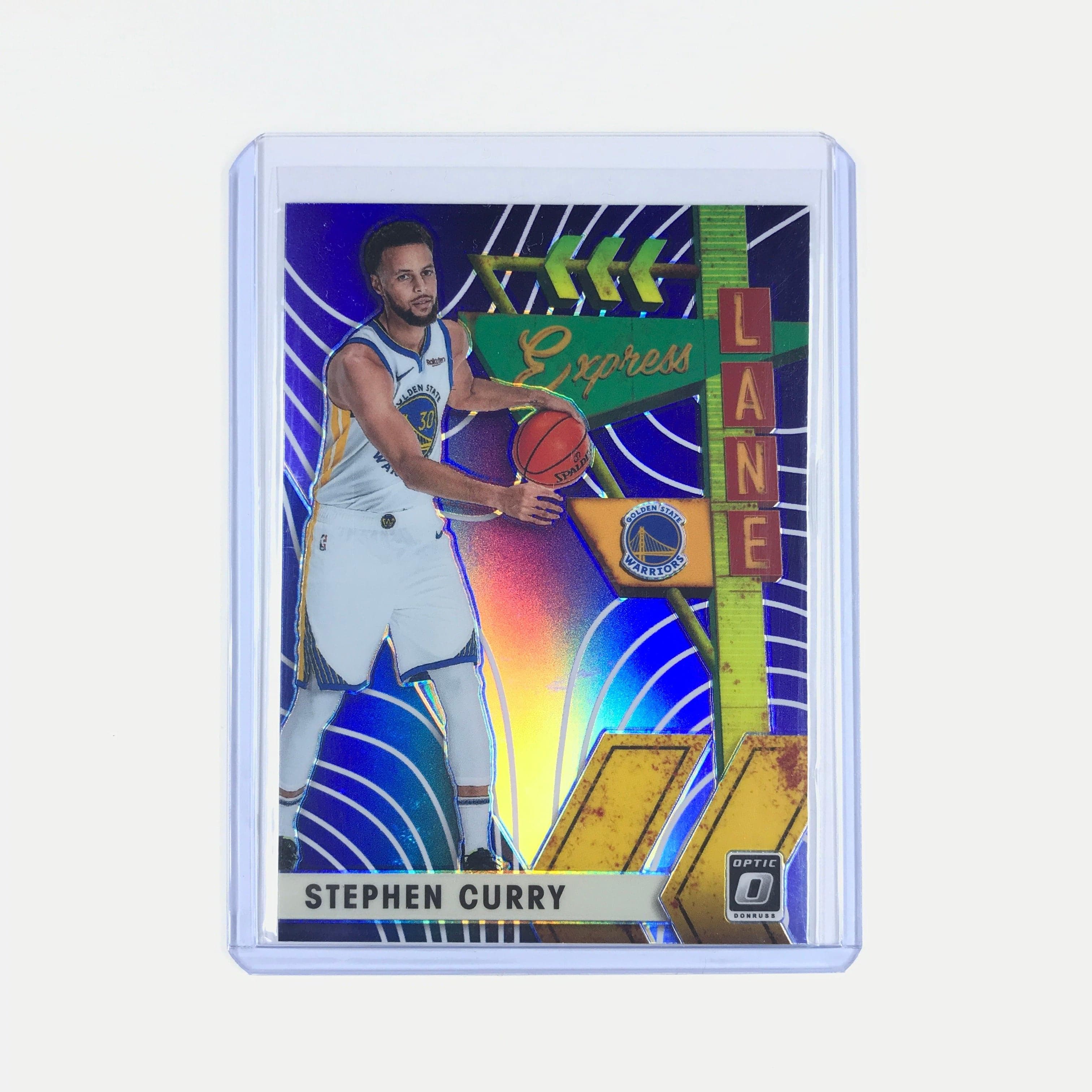 Panini Cards Steph Curry Golden State Warriors 2019-20 Panini Optic NBA Express Lane Prizm Holo Card