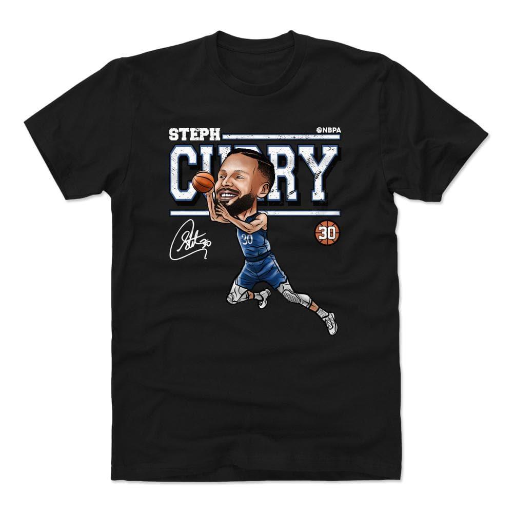 500 Level T-Shirts Steph Curry Golden State Warriors 500 Level NBA Cartoon T-Shirt - Black