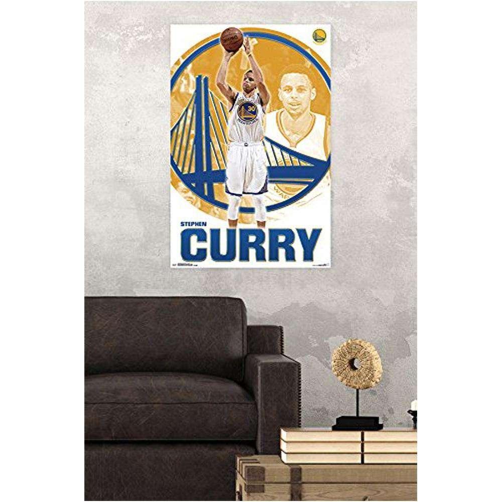 Trends International Posters Steph Curry Golden State Warriors 61x91.5cm Trends NBA Poster - Laminated
