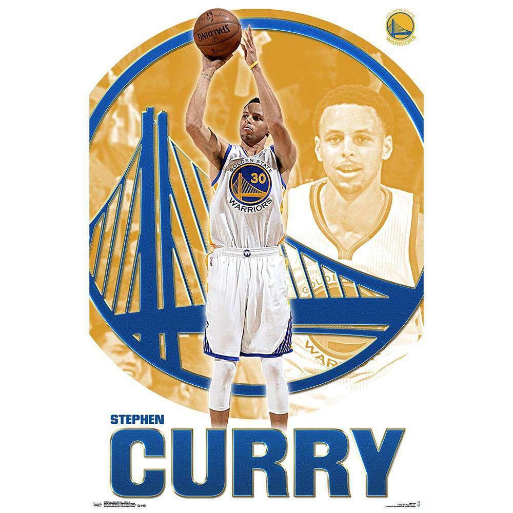 Trends International Posters Steph Curry Golden State Warriors 61x91.5cm Trends NBA Poster - Laminated