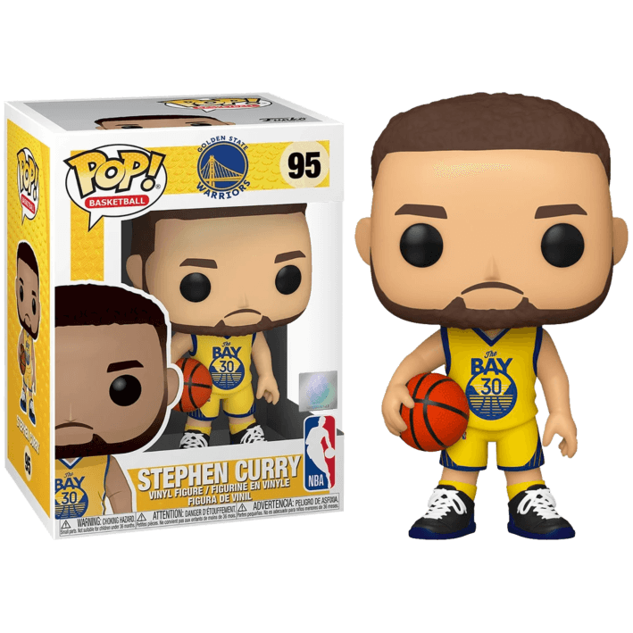 Funko Figures Steph Curry Golden State Warriors Funko NBA Pop 3.75" Figure - Yellow