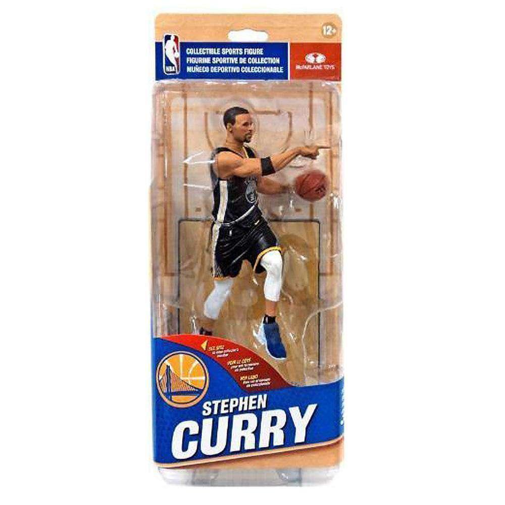 McFarlane Toys Figures Steph Curry Golden State Warriors McFarlane NBA Series 32 7" Figure - Statement Black