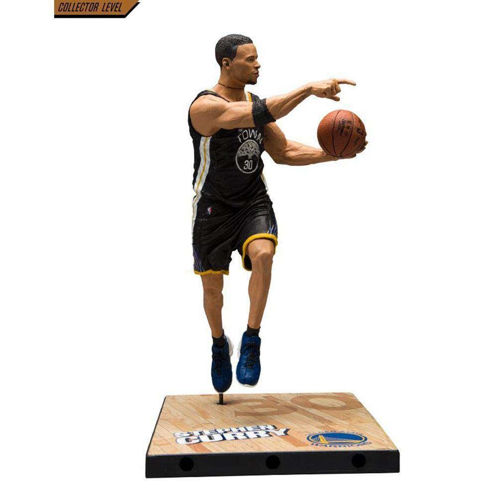 McFarlane Toys Figures Steph Curry Golden State Warriors McFarlane NBA Series 32 7" Figure - Statement Black