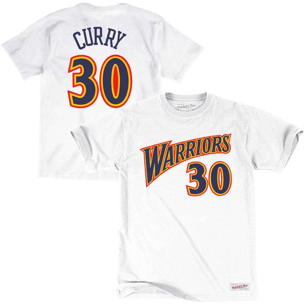 Mitchell And Ness T-Shirts XXL Steph Curry Golden State Warriors Mitchell & Ness NBA Player T-Shirt - White