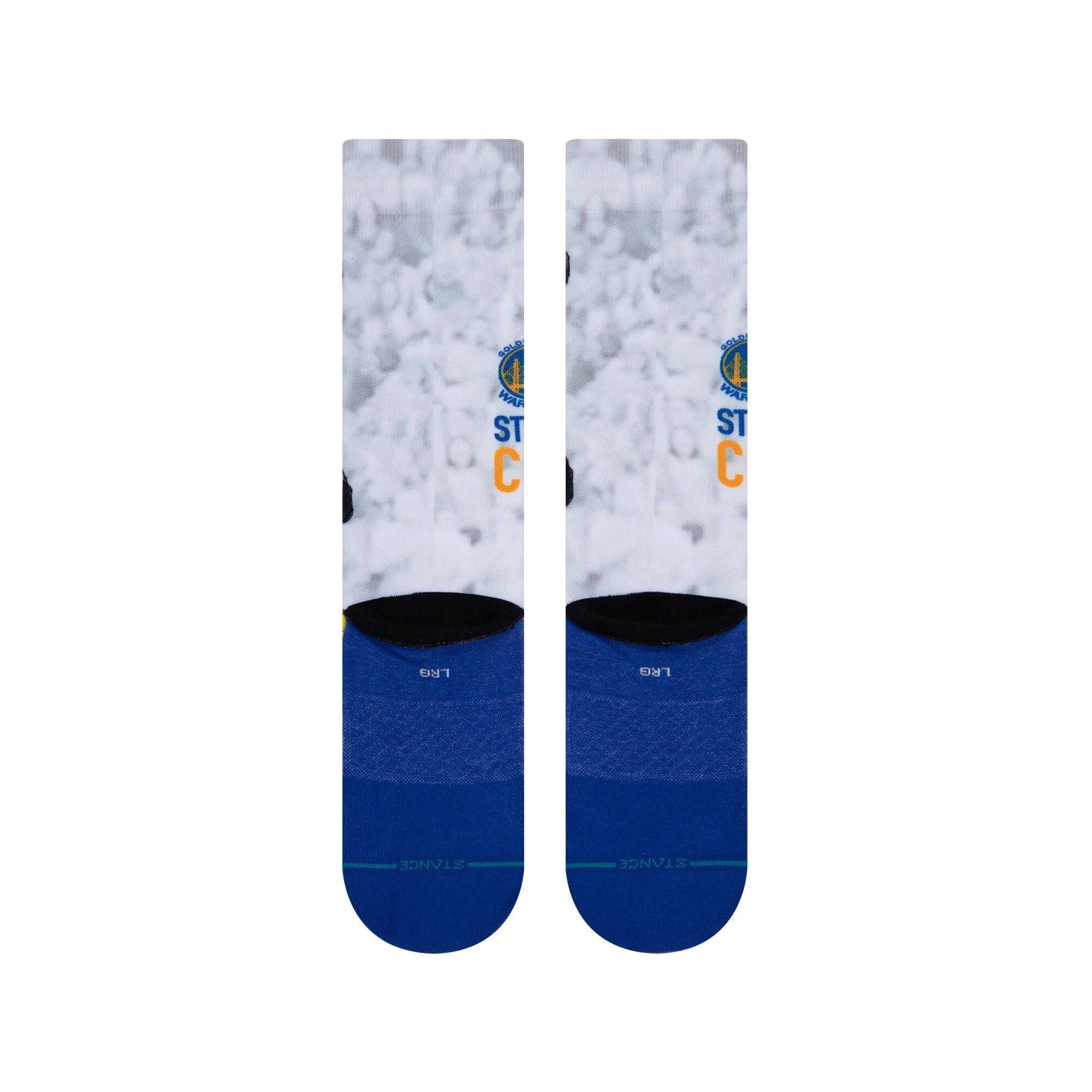 Stance Socks Steph Curry Golden State Warriors Stance NBA Big Head 2 Crew Socks
