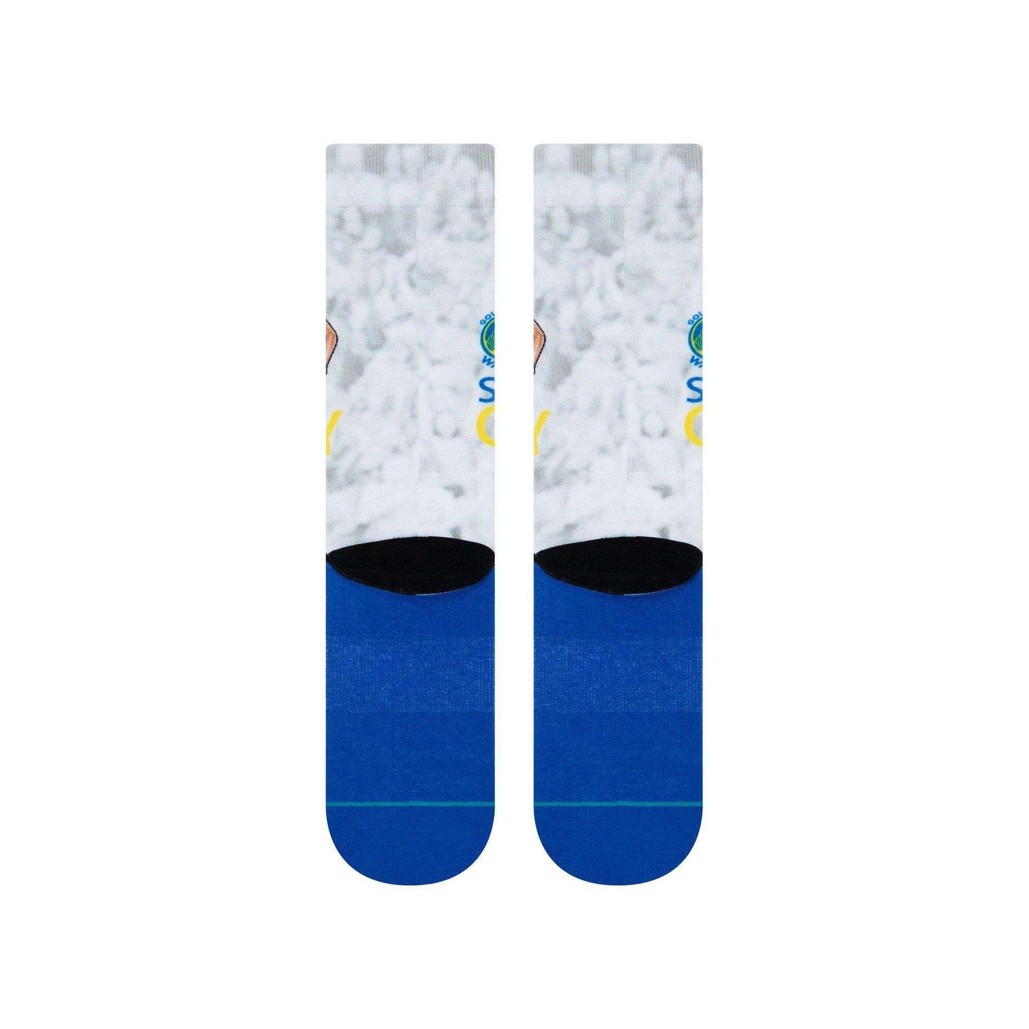 Stance Socks Steph Curry Golden State Warriors Stance NBA Big Head Crew Socks