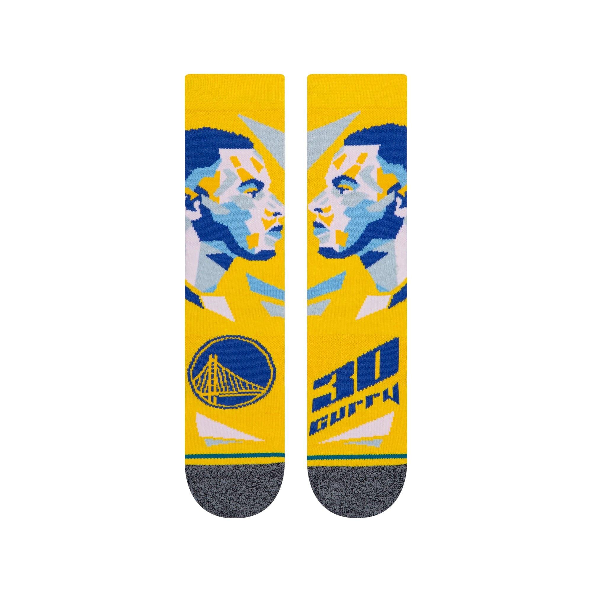 Stance Socks Steph Curry Golden State Warriors Stance NBA Profiler Player Crew Socks