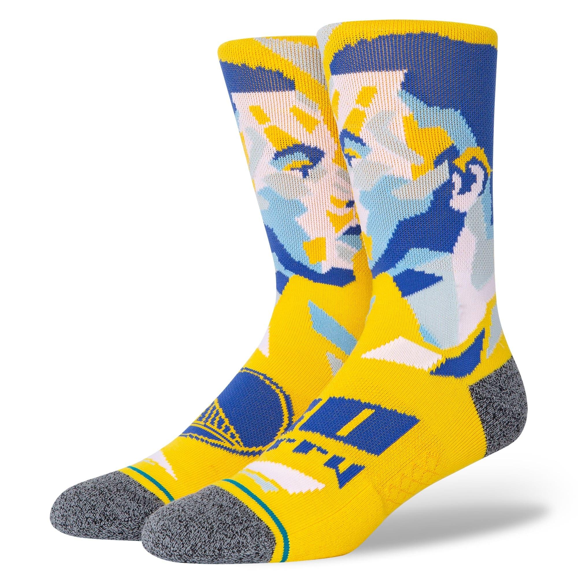 Stance Socks Steph Curry Golden State Warriors Stance NBA Profiler Player Crew Socks