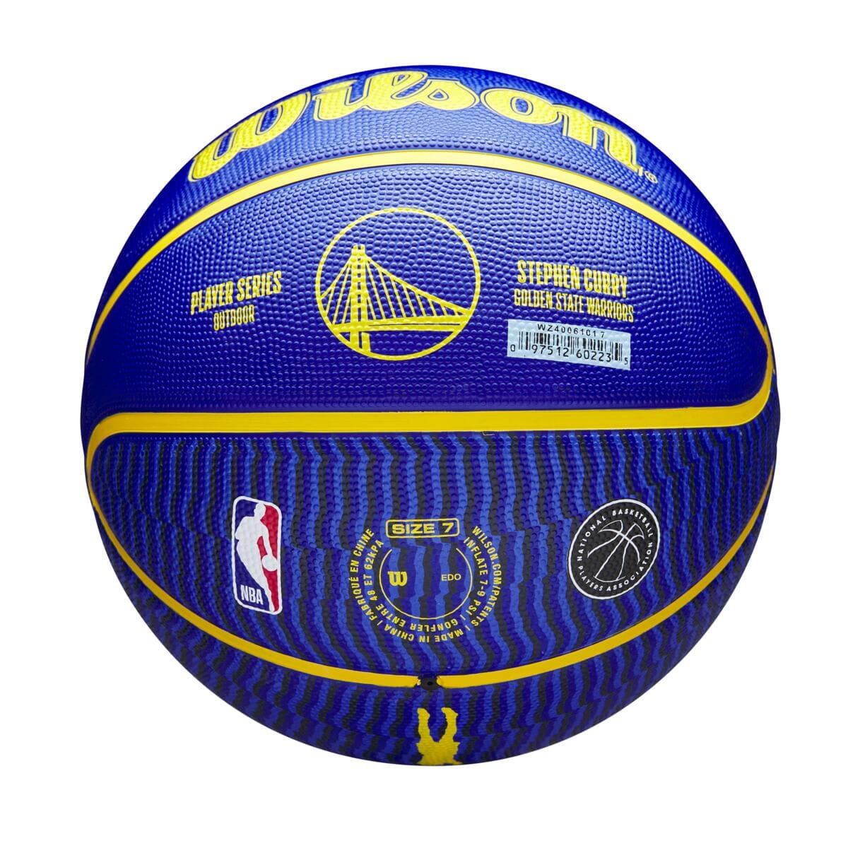 Wilson Sporting Goods Balls Steph Curry Golden State Warriors Wilson NBA Icon Full Size Basketball - Blue
