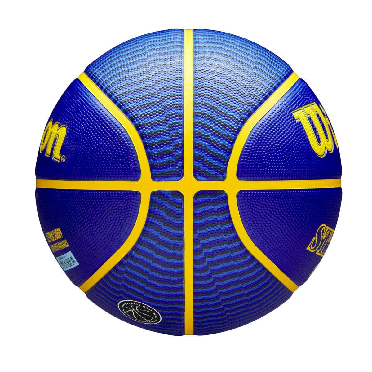 Wilson Sporting Goods Balls Steph Curry Golden State Warriors Wilson NBA Icon Full Size Basketball - Blue