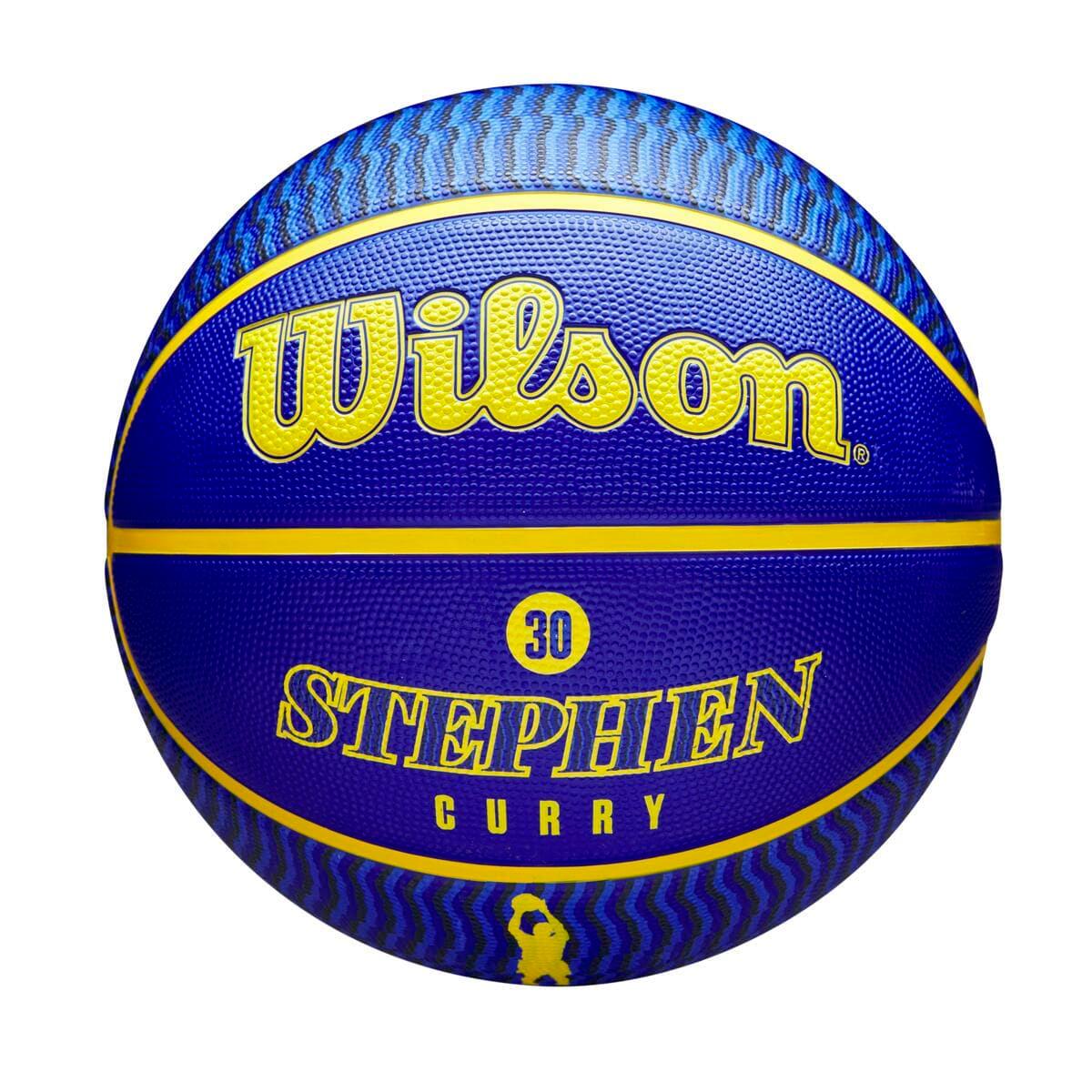 Wilson Sporting Goods Balls Steph Curry Golden State Warriors Wilson NBA Icon Full Size Basketball - Blue