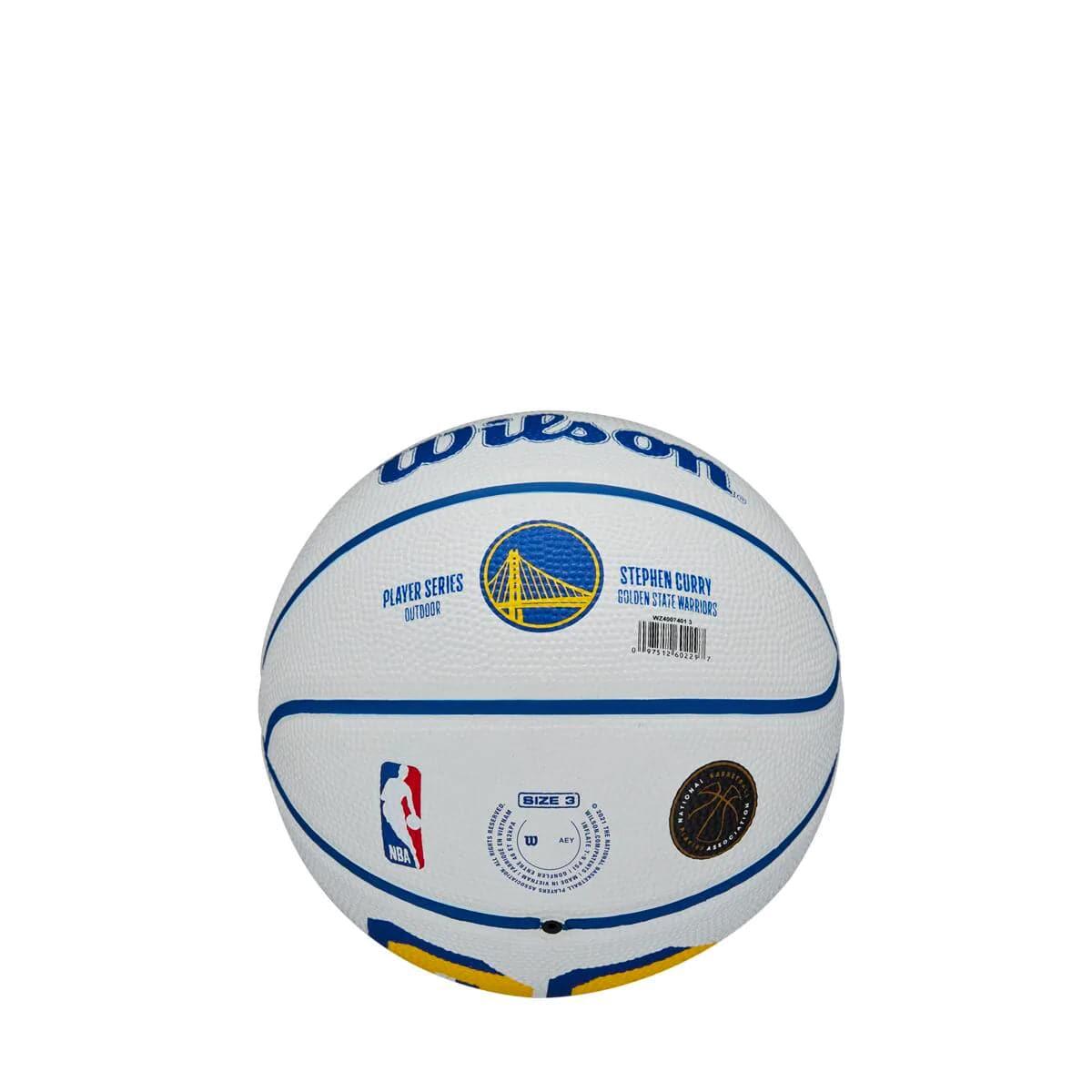 Wilson Sporting Goods Balls Steph Curry Golden State Warriors Wilson NBA Mini Player Basketball - White