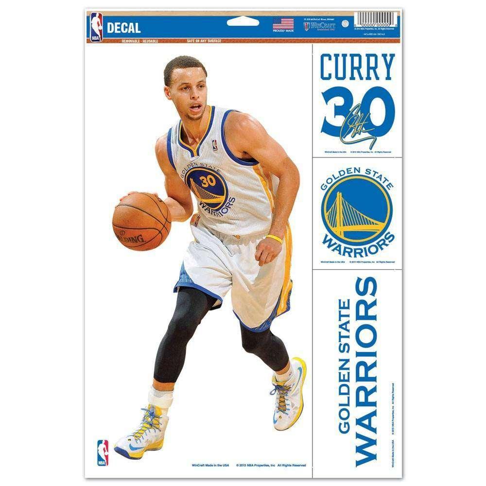 Wincraft Accessories Stephen Curry Golden State Warriors Wincraft NBA Multi-Use 11" x 17" Decal Set