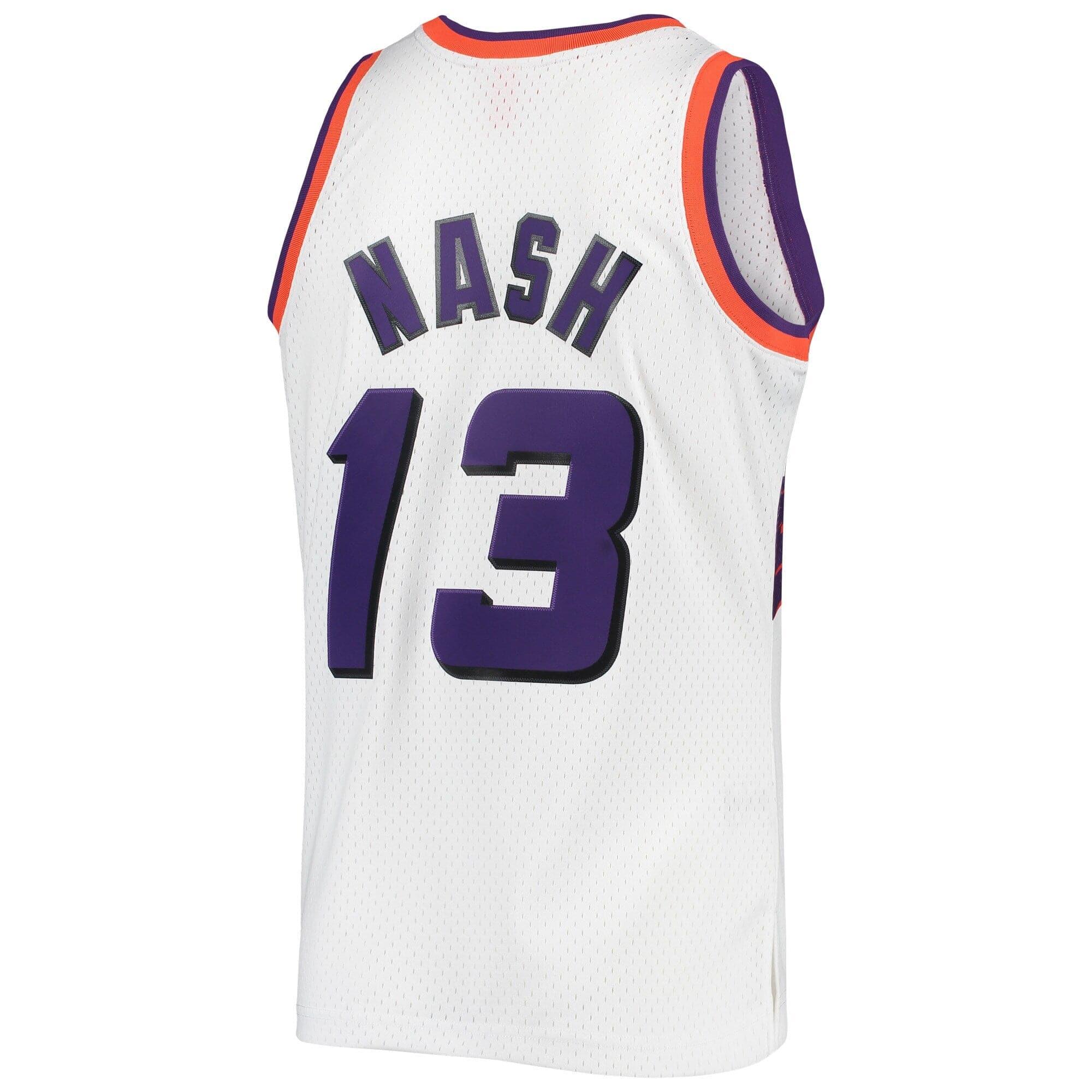 Mitchell And Ness Jerseys Steve Nash Phoenix Suns 96-97 Home Mitchell & Ness NBA Swingman Jersey - White