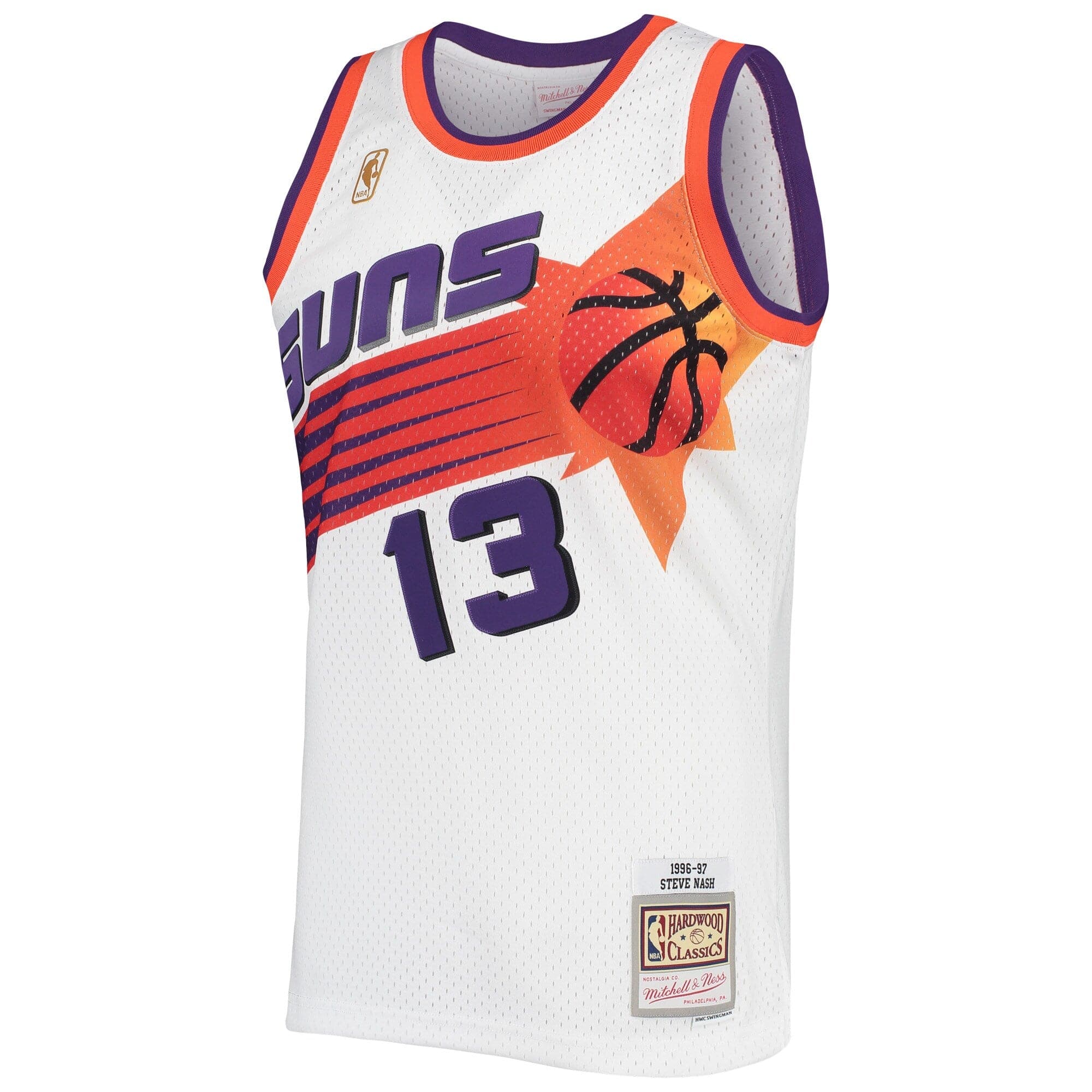 Mitchell And Ness Jerseys Steve Nash Phoenix Suns 96-97 Home Mitchell & Ness NBA Swingman Jersey - White