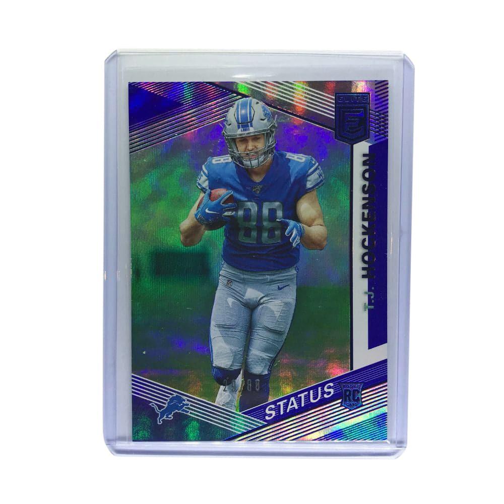 Panini Cards T.J. Hockenson Detroit Lions 2019 Panini Donruss Elite NFL Status Rookie 29/88 Blue Card