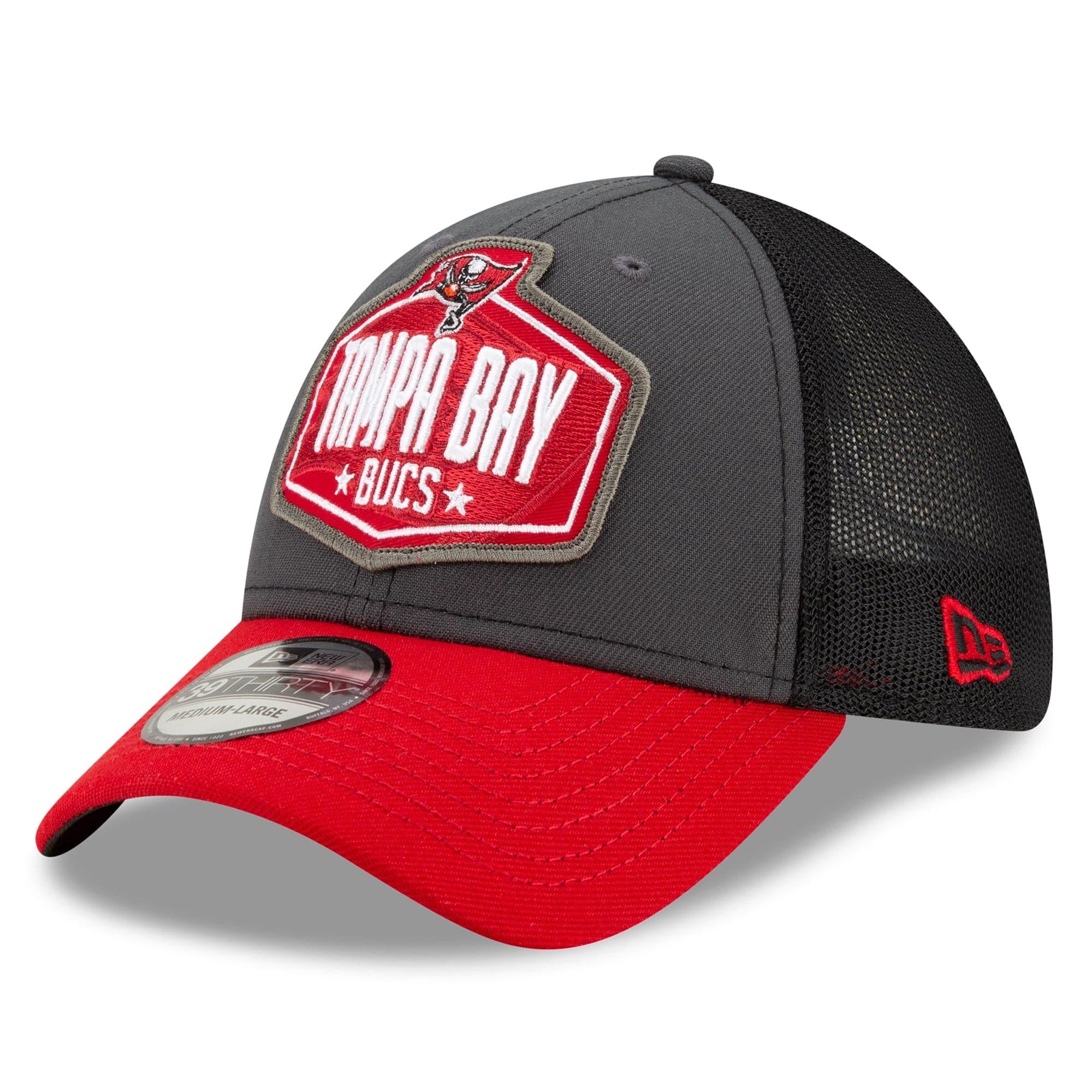 New Era Caps Tampa Bay Buccaneers New Era 2021 NFL Draft 39THIRTY Flex Fit Curve Hat - Graphite