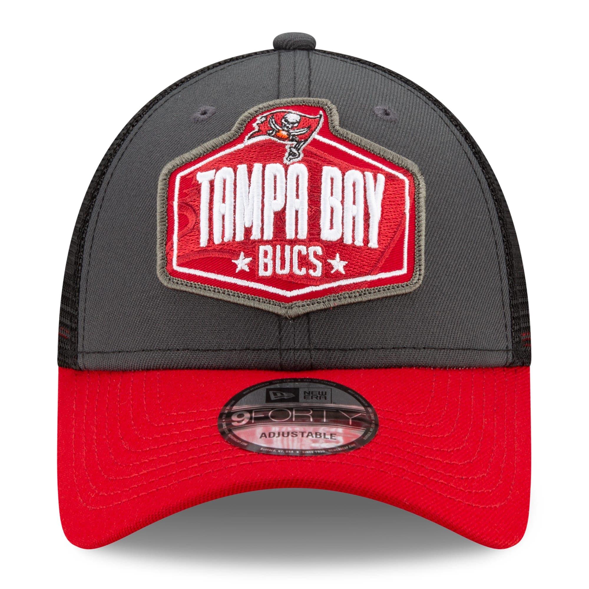 New Era Caps Tampa Bay Buccaneers New Era 2021 NFL Draft 9FORTY Snapback Curve Hat - Graphite