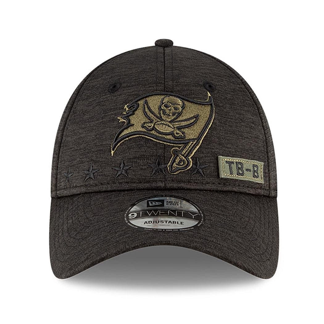 New Era Caps Tampa Bay Buccaneers New Era NFL 2020 Salute To Service 9TWENTY Curve Hat - Black