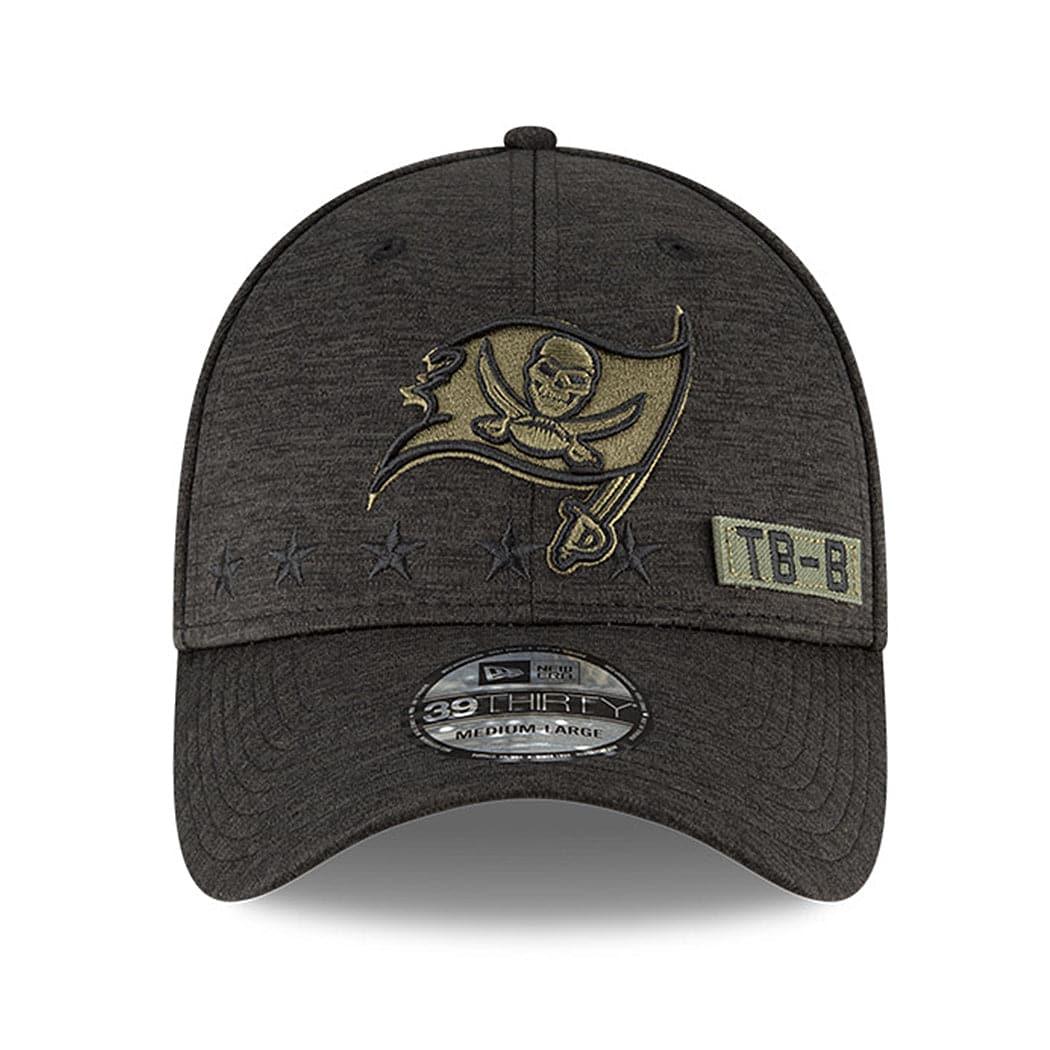 New Era Caps Tampa Bay Buccaneers New Era NFL 2020 Sideline 39THIRTY Flex Fit Curve Hat - Black