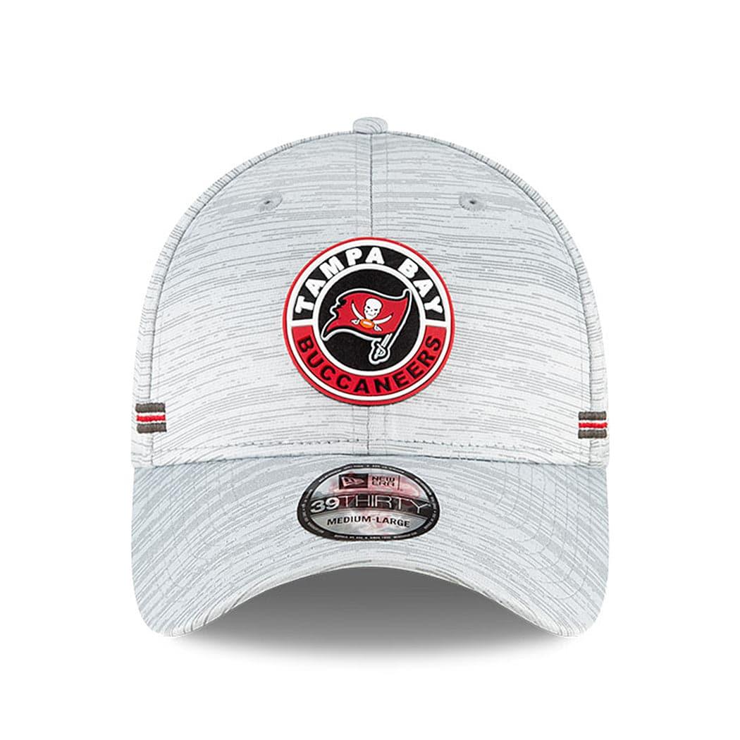 New Era Caps Tampa Bay Buccaneers New Era NFL 2020 Sideline 39THIRTY Flex Fit Curve Hat - Grey