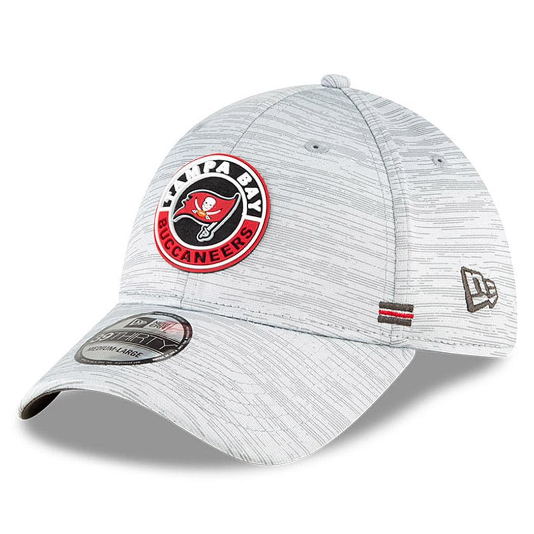 New Era Caps Tampa Bay Buccaneers New Era NFL 2020 Sideline 39THIRTY Flex Fit Curve Hat - Grey