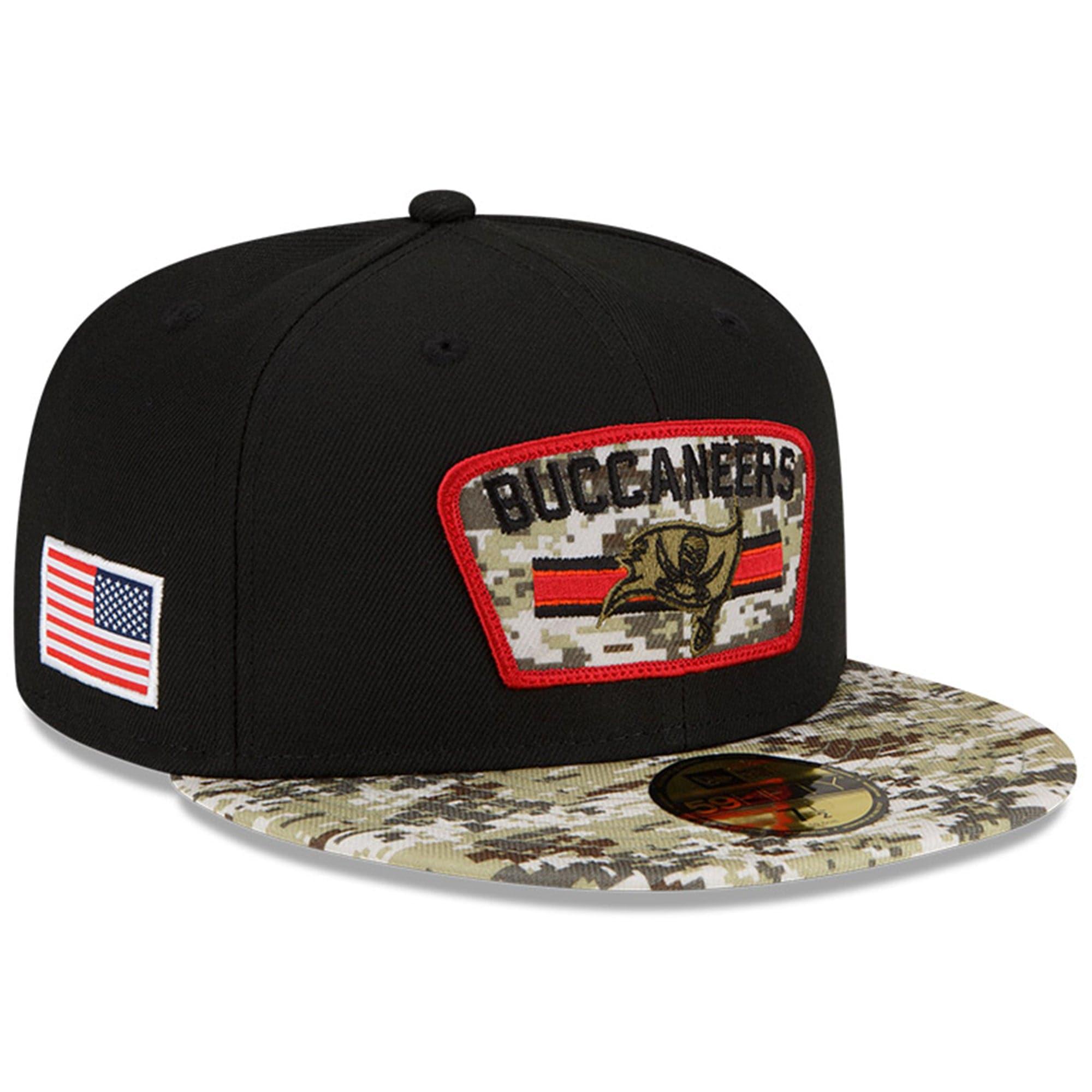 New Era Caps Tampa Bay Buccaneers New Era NFL 2021 Salute To Service 59FIFTY Fitted Hat - Black
