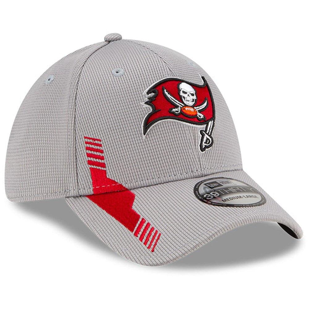 New Era Caps Tampa Bay Buccaneers New Era NFL 2021 Sideline Home 39THIRTY Flex Fit Hat - Grey