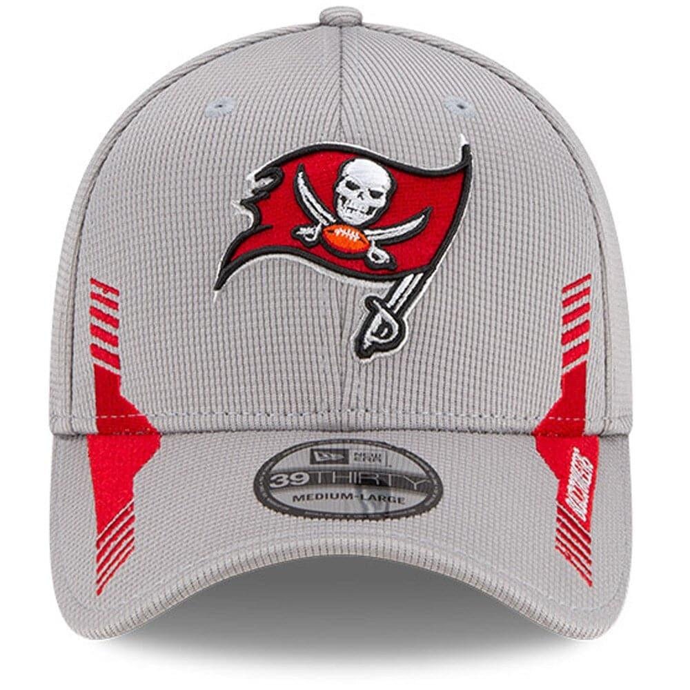 New Era Caps Tampa Bay Buccaneers New Era NFL 2021 Sideline Home 39THIRTY Flex Fit Hat - Grey
