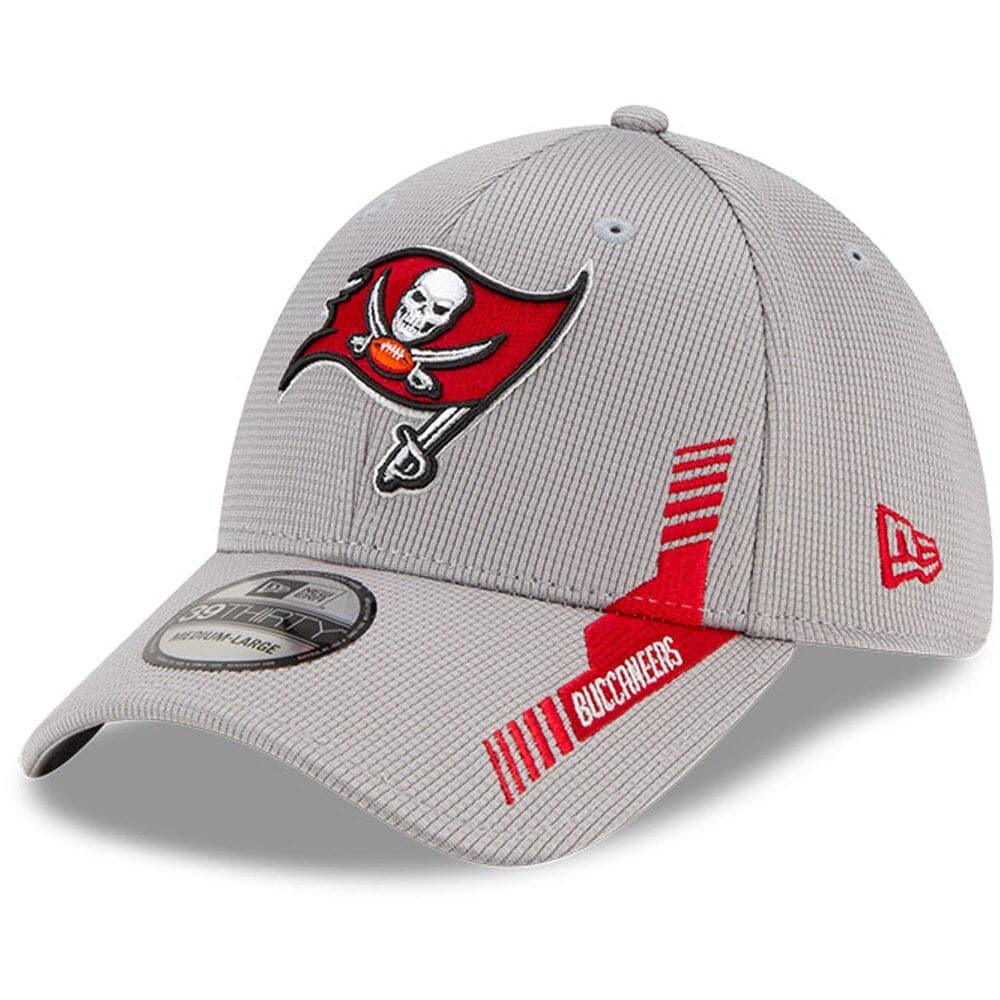 New Era Caps Tampa Bay Buccaneers New Era NFL 2021 Sideline Home 39THIRTY Flex Fit Hat - Grey