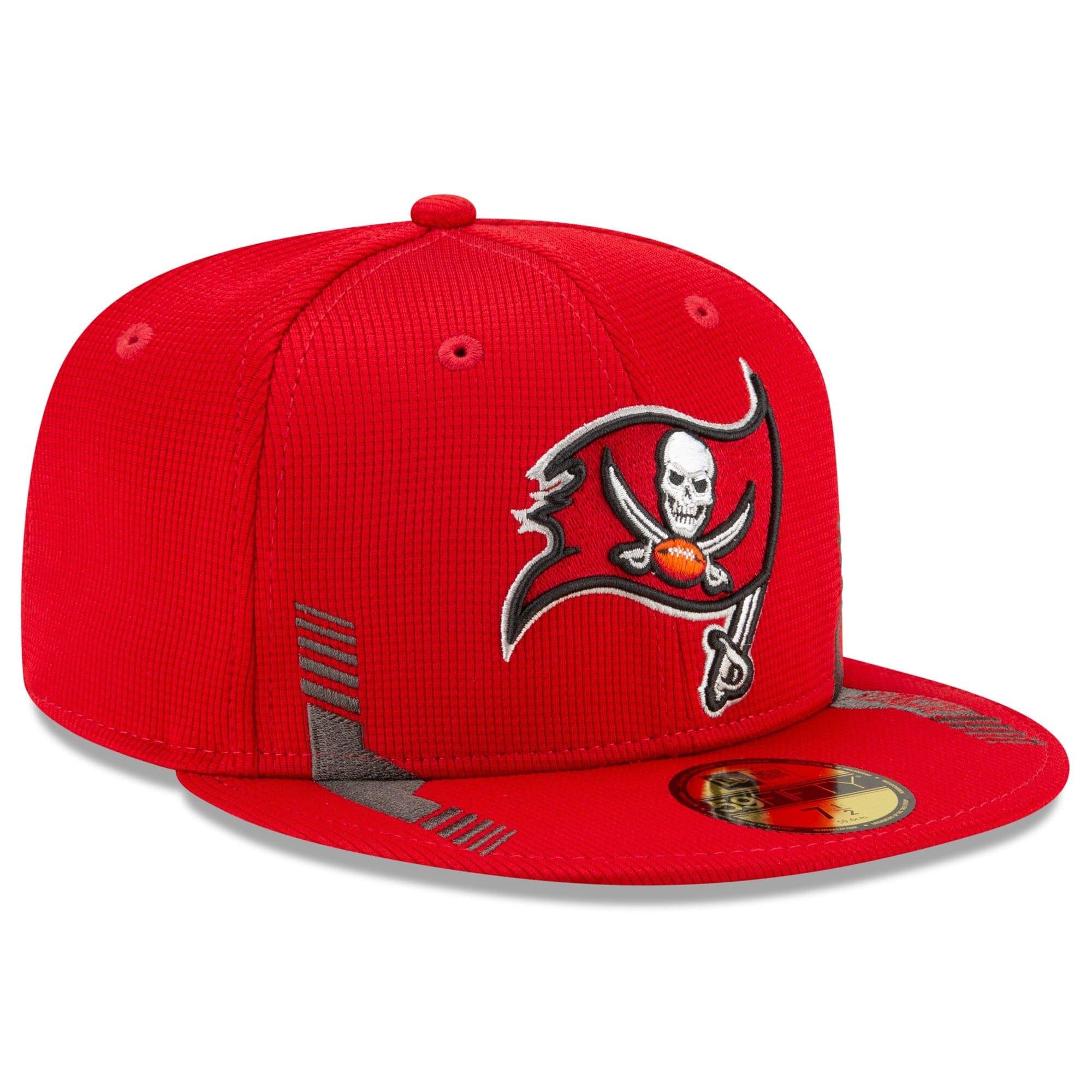New Era Caps Tampa Bay Buccaneers New Era NFL 2021 Sideline Home 59FIFTY Fitted Hat - Red