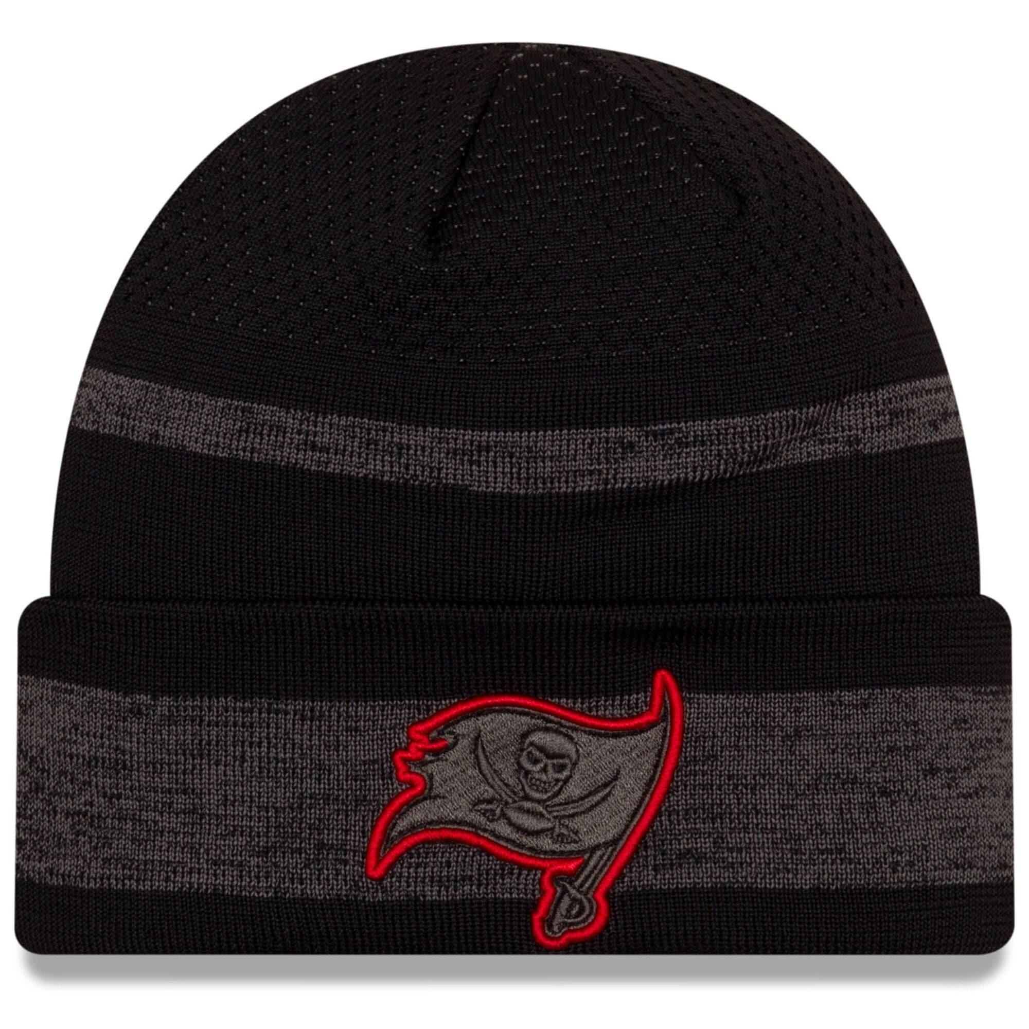New Era Beanies Tampa Bay Buccaneers New Era NFL 2021 Sideline Performance Tech Cuff Beanie - Black