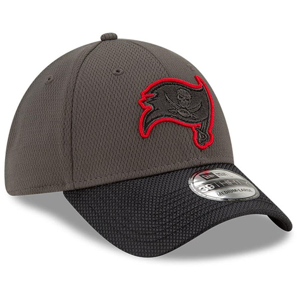New Era Caps Tampa Bay Buccaneers New Era NFL 2021 Sideline Road 39THIRTY Flex Fit Hat - Pewter