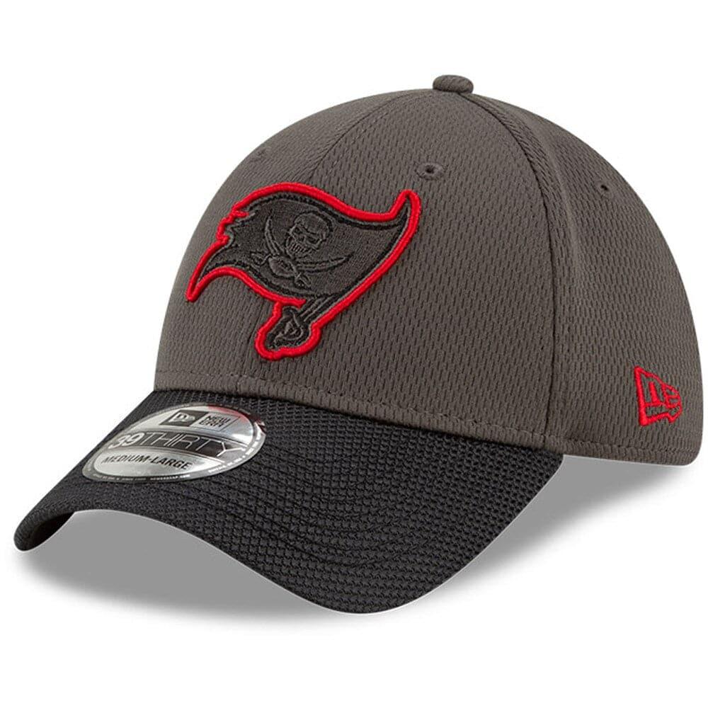New Era Caps Tampa Bay Buccaneers New Era NFL 2021 Sideline Road 39THIRTY Flex Fit Hat - Pewter