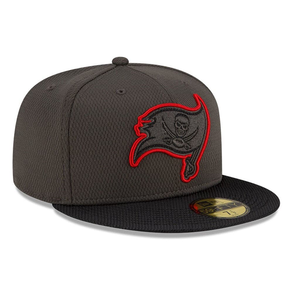 New Era Caps Tampa Bay Buccaneers New Era NFL 2021 Sideline Road 59FIFTY Fitted Hat - Black