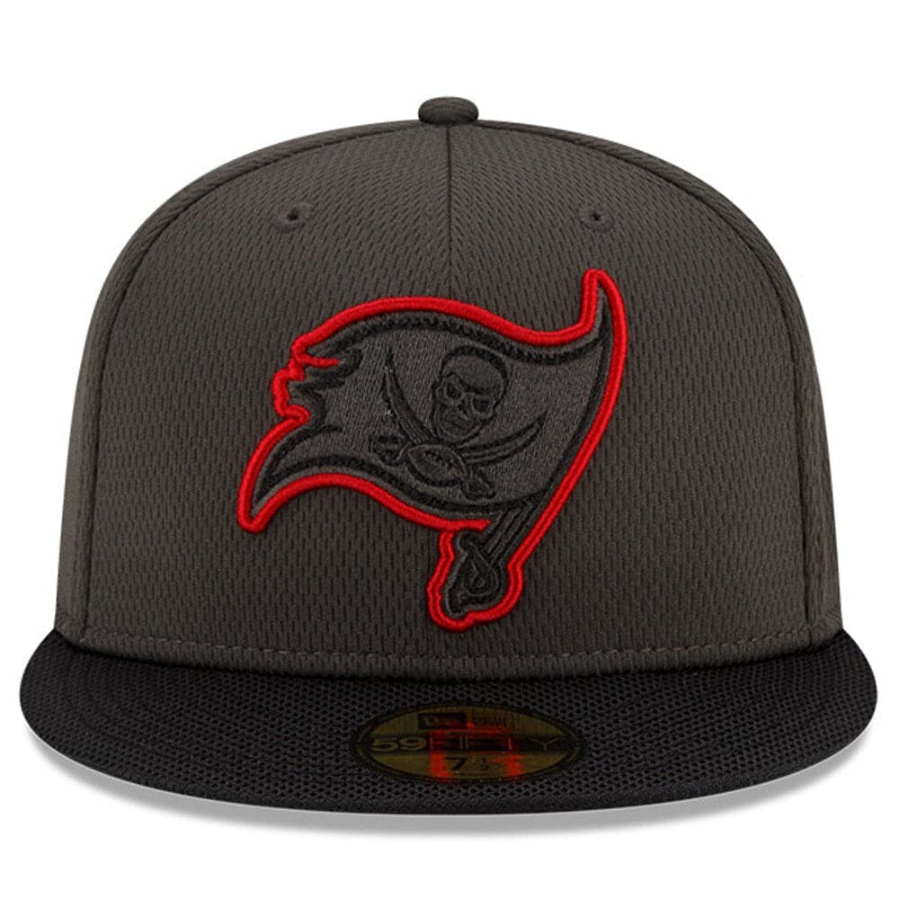 New Era Caps Tampa Bay Buccaneers New Era NFL 2021 Sideline Road 59FIFTY Fitted Hat - Black