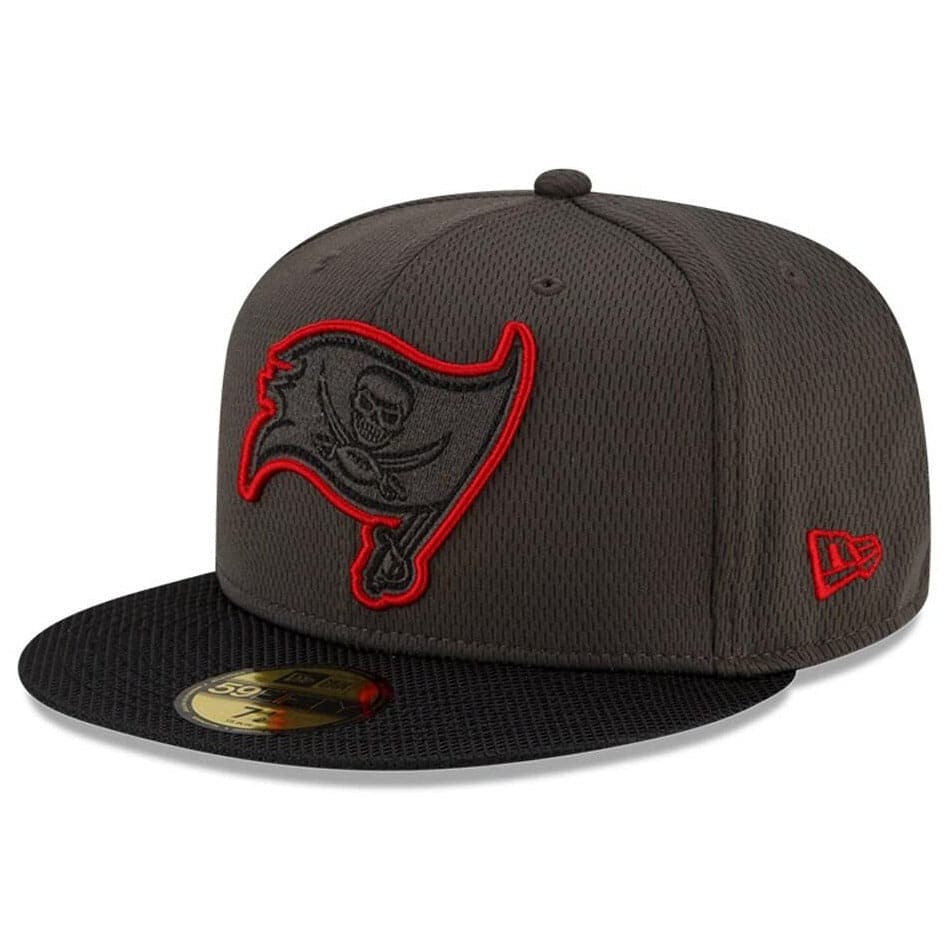 New Era Caps Tampa Bay Buccaneers New Era NFL 2021 Sideline Road 59FIFTY Fitted Hat - Black